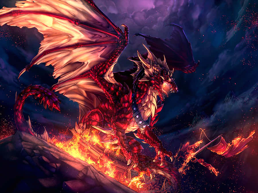 Real Dragon Fantasy Shipwreck Wallpaper