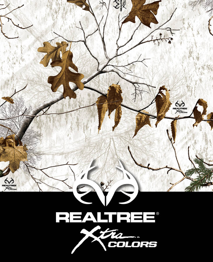 Realtree Camo White And Black Symbol Wallpaper