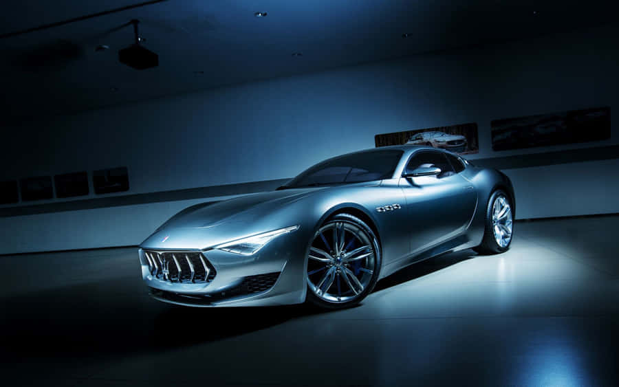 Red Maserati Luxury Sports Car Wallpaper