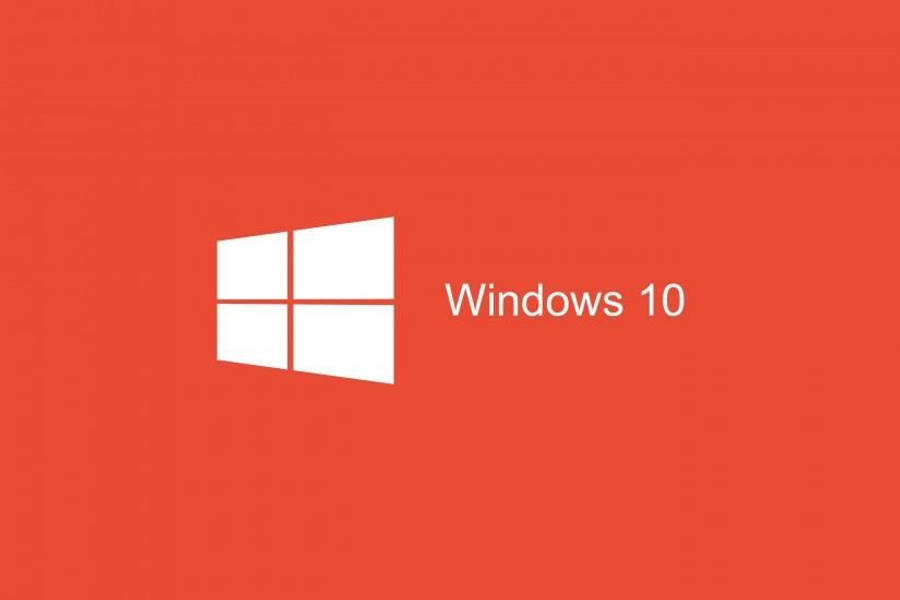 Red Orange Windows 10 Cover Wallpaper