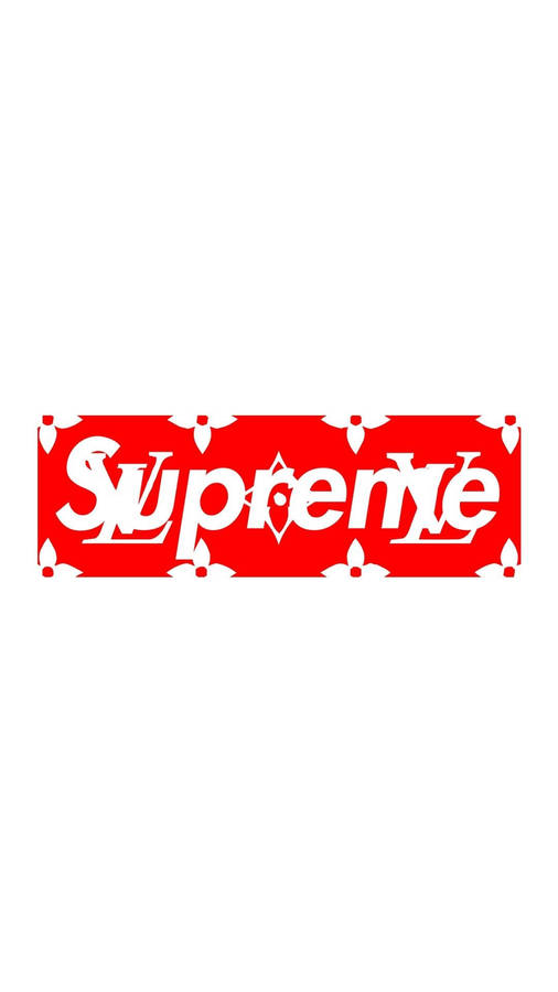 Supreme louis vuitton store sticker