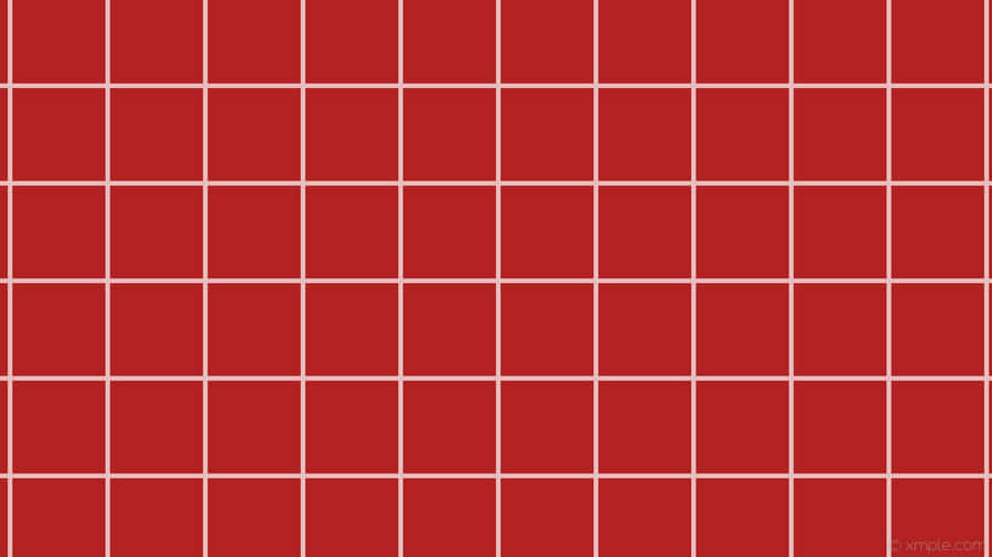 Red Tiled Wallpaper With White Squares Wallpaper