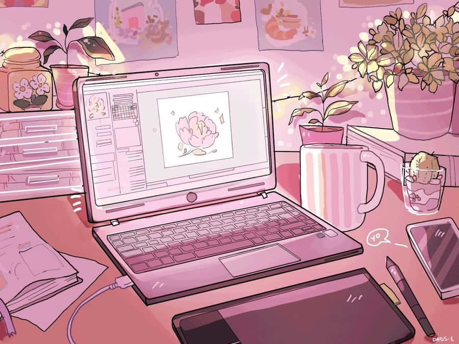 Rediscover The Beauty Of The 90s With This Aesthetic Laptop Wallpaper