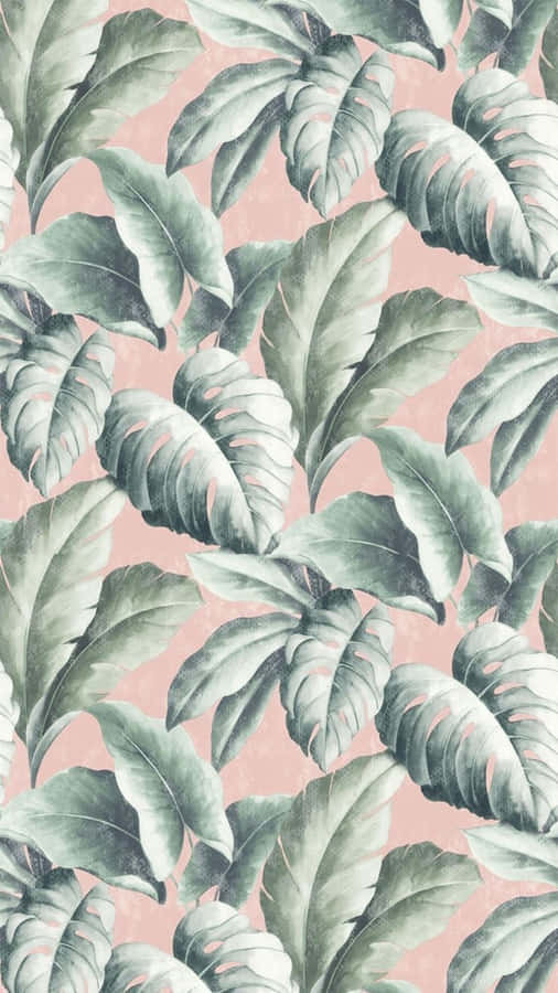 Relax In Paradise With Stunning Views Of Aesthetic Tropical Wallpaper