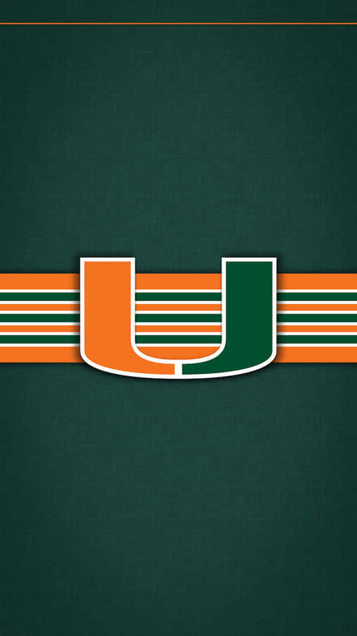 Representing The University Of Miami With An Empowering Hurricanes Logo Wallpaper