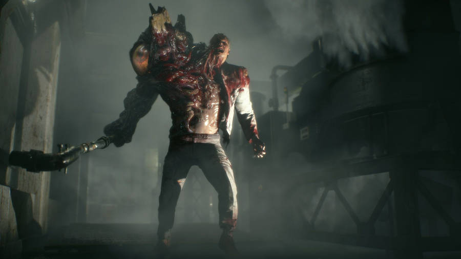 Resident Evil 2 William Birkin Gas Room Wallpaper