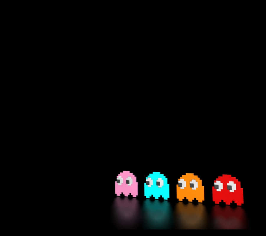 Download free Retro Game Pac-man Ghosts Pixelated Wallpaper ...