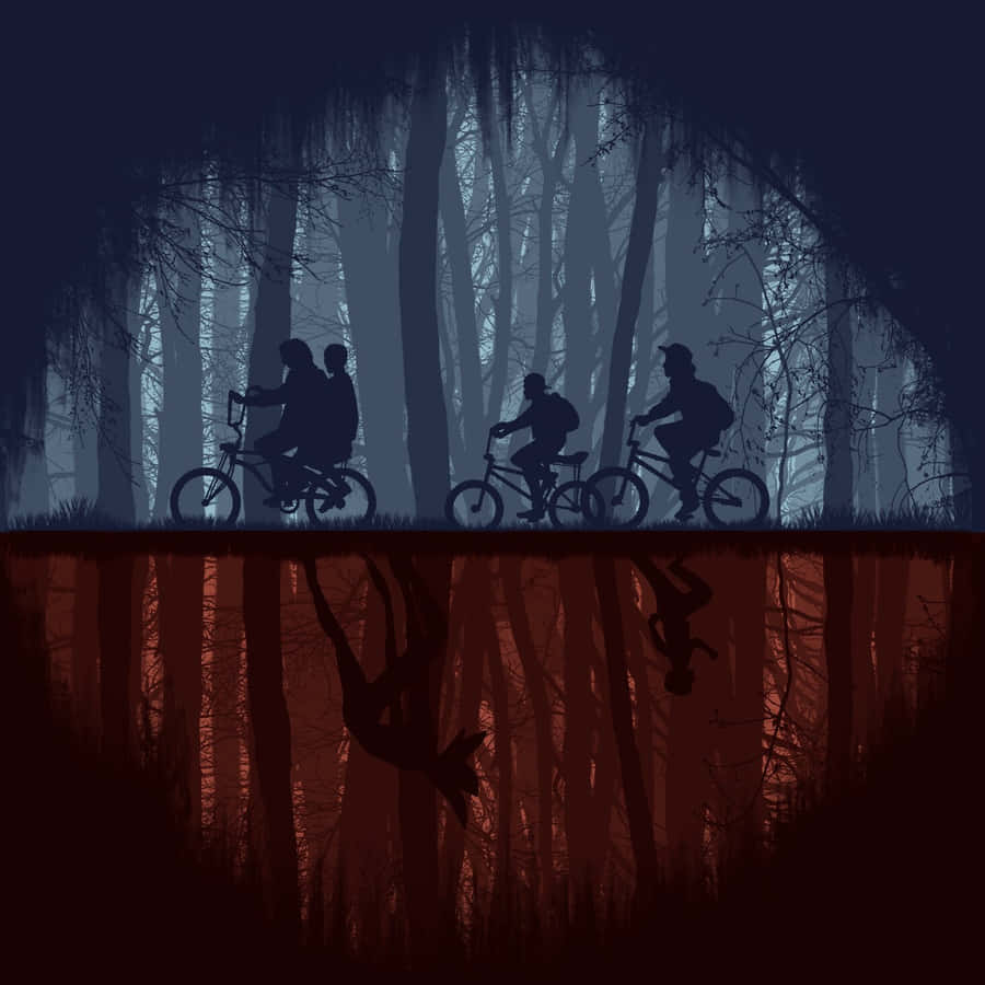 Ride The Roads Of Hawkins With Eleven In Stranger Things Wallpaper