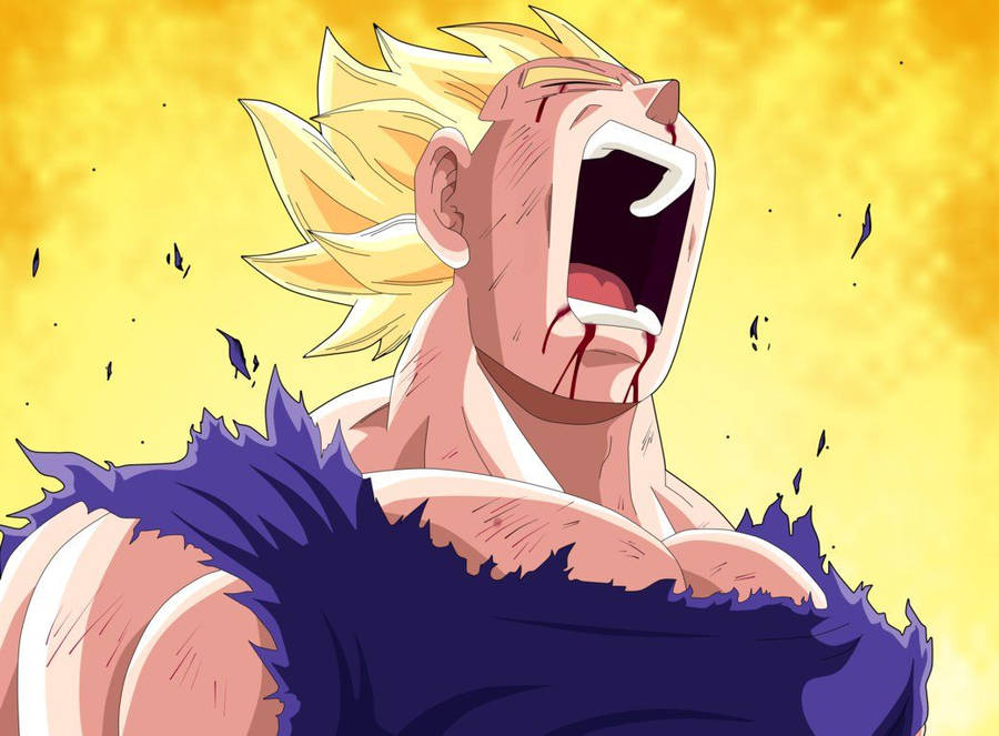 Ripped Shirt Of Vegeta Wallpaper