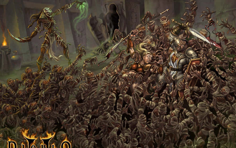 “rise Up And Vanquish The Dark Lord In ‘diablo 2’.” Wallpaper
