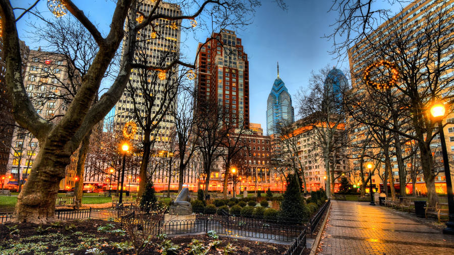 Wallpaper night, the city, Philadelphia for mobile and desktop, section  город, resolution 6016x4016 - download