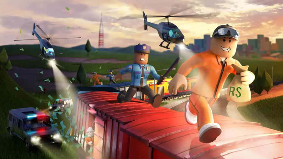 Roblox Action Packed Chase Wallpaper