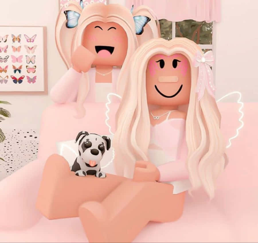 Download free Roblox Pink Dalmatian Avatars Wallpaper - MrWallpaper.com