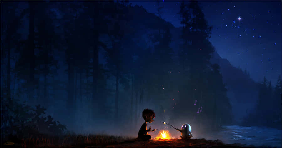 Rons Gone Wrong Campfire Wallpaper