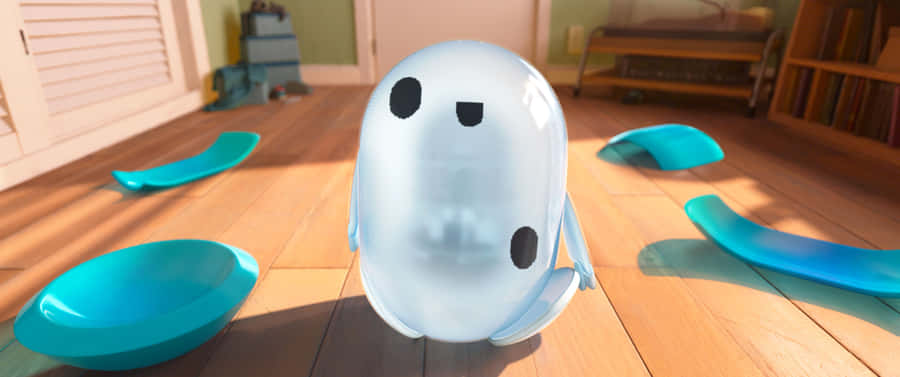 Rons Gone Wrong Robot On Floor Wallpaper