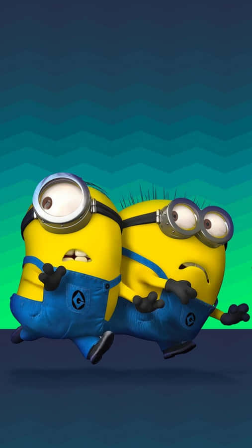 Running Despicable Me Minion Iphone Wallpaper