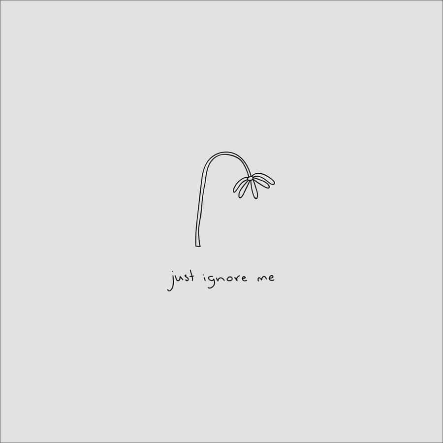 Sad Aesthetic Tumblr Flower Drawing Wallpaper