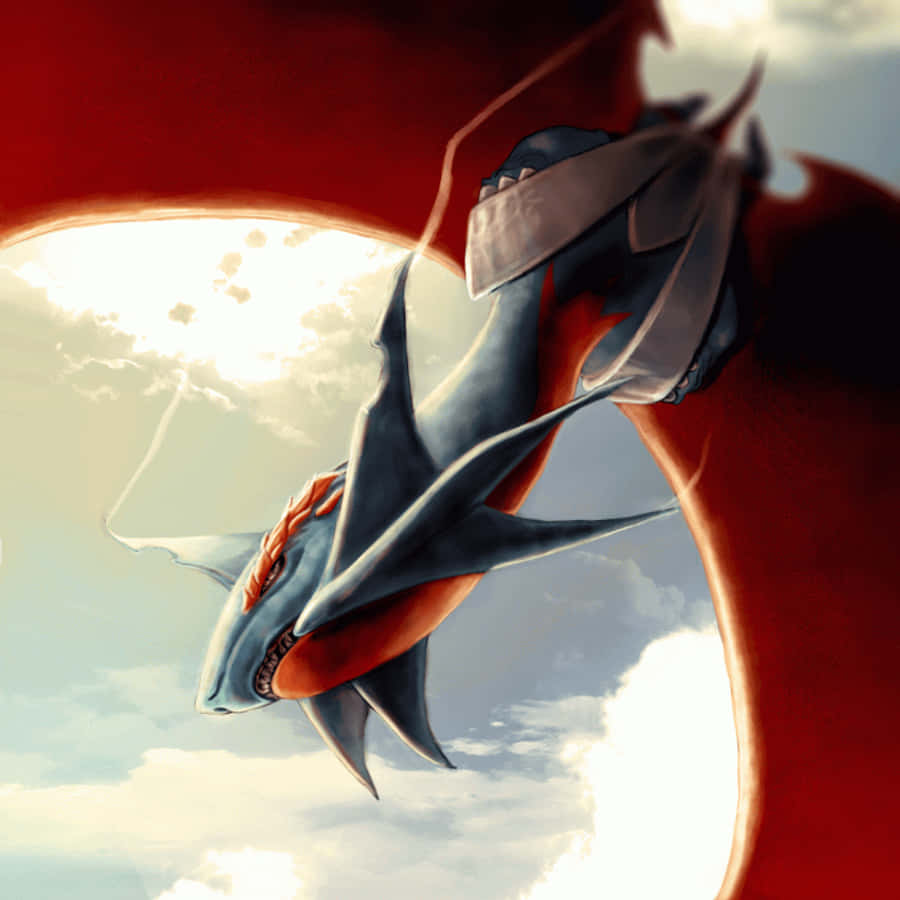 Download Salamence Zinnia Lounges On Him Wallpaper | Wallpapers.com