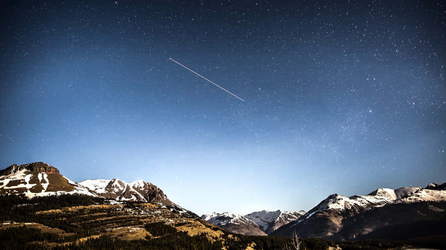 Samsung Dex With Snowy Mountains Wallpaper