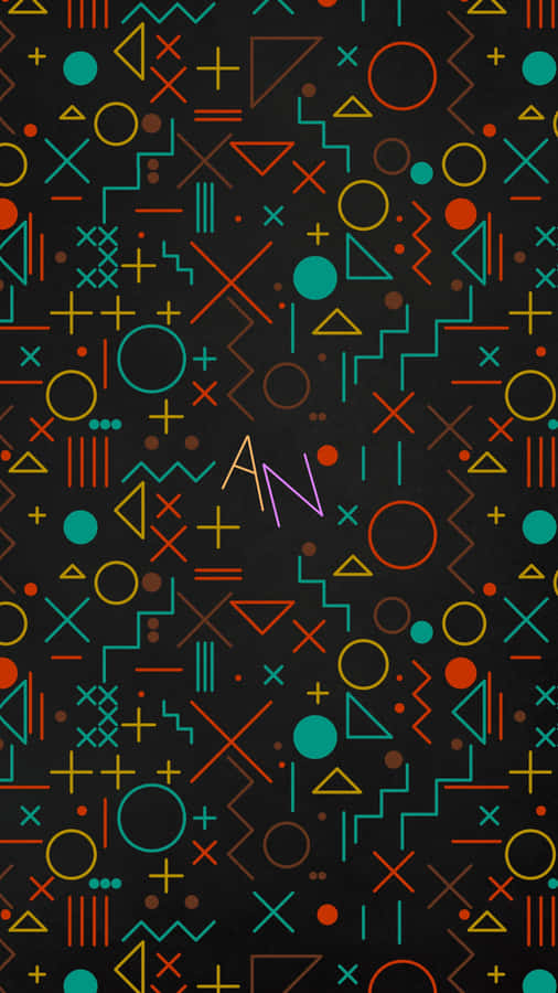 Sea Of Shapes With Word An Wallpaper