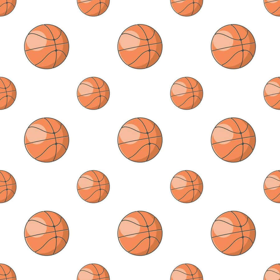 Seamless Basketball Pattern Wallpaper