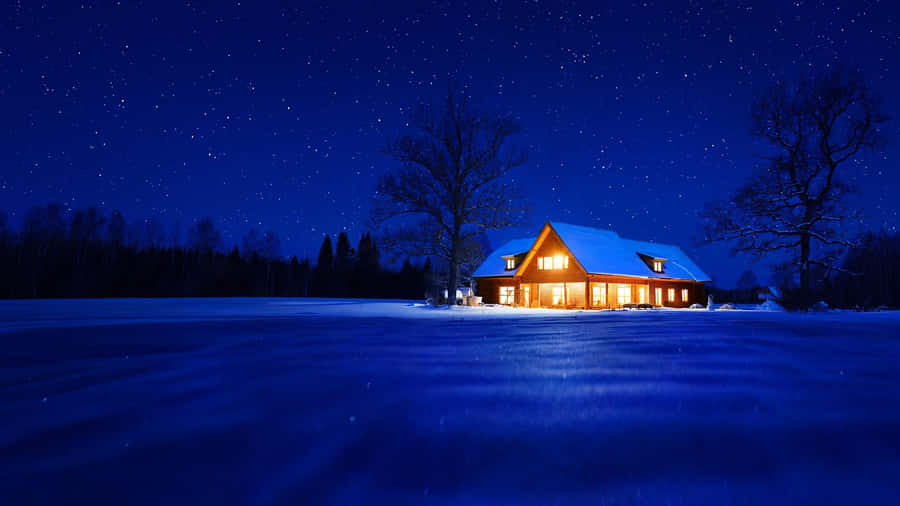 Seo Enjoy A Peaceful Winter Night From Your Desktop Wallpaper