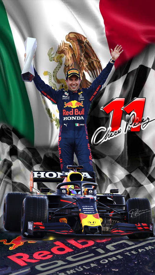 Download free Sergio Perez Mexican Flag Wallpaper - MrWallpaper.com