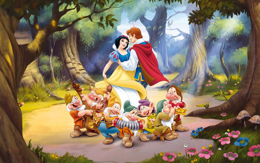 Download free Seven Dwarfs In The Forest Wallpaper - MrWallpaper.com