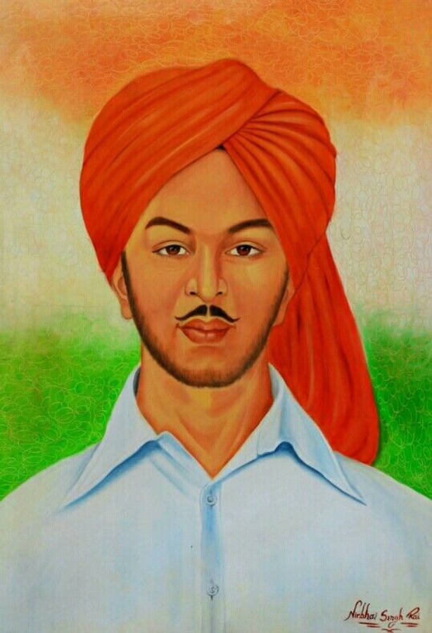 Download free Shaheed Bhagat Singh Painted Face Wallpaper - MrWallpaper.com