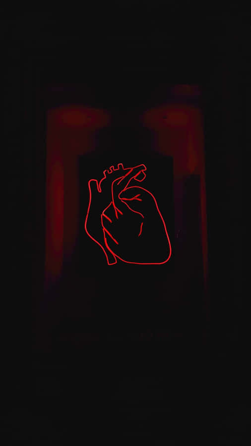 Shining Red Led Wallpaper