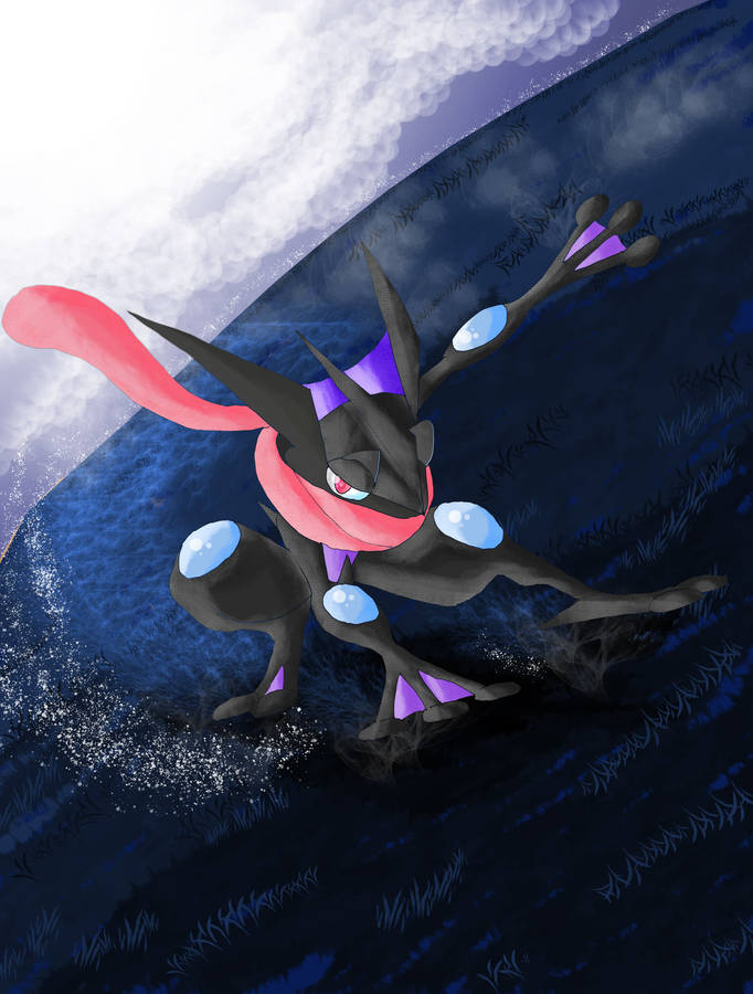 Greninja Wallpaper by BMWu -- Fur Affinity [dot] net