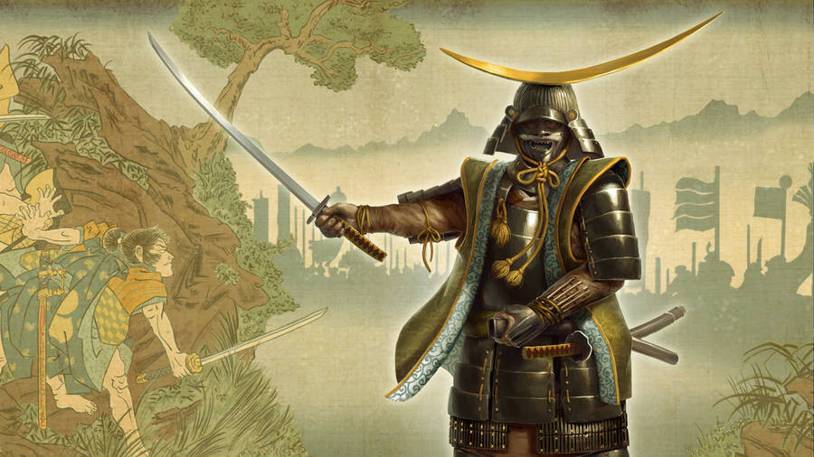 Download free Shogun 2 Samurai Brandishing Sword Wallpaper ...