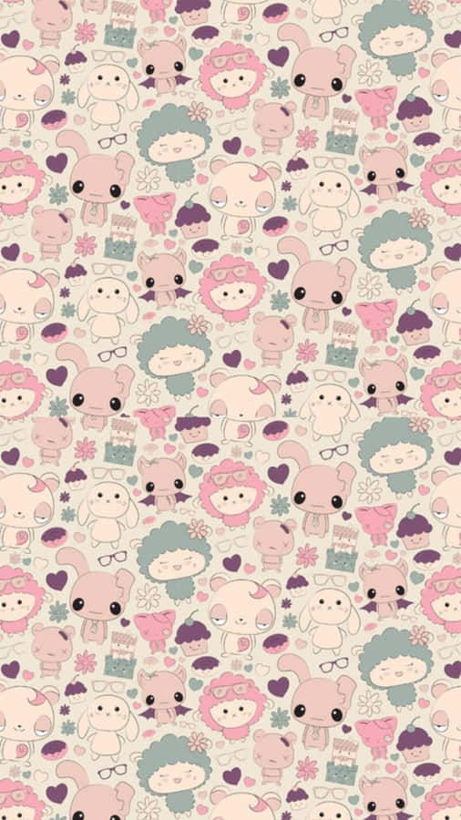 Show Some Love With This Kawaii Valentine Design Wallpaper
