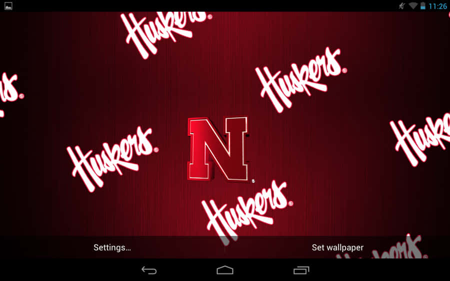 Show Your Husker Pride And Fly The Flag! Wallpaper