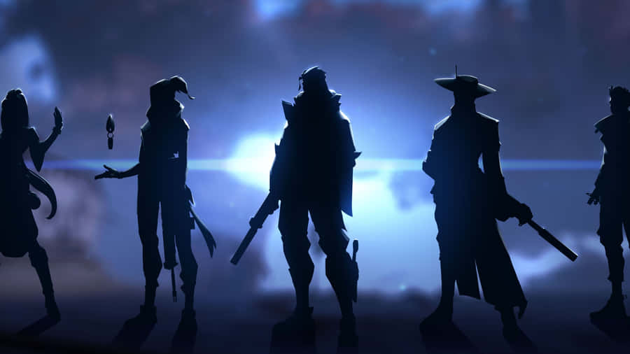 Silhouette Of Agents Valorant Desktop Wallpaper