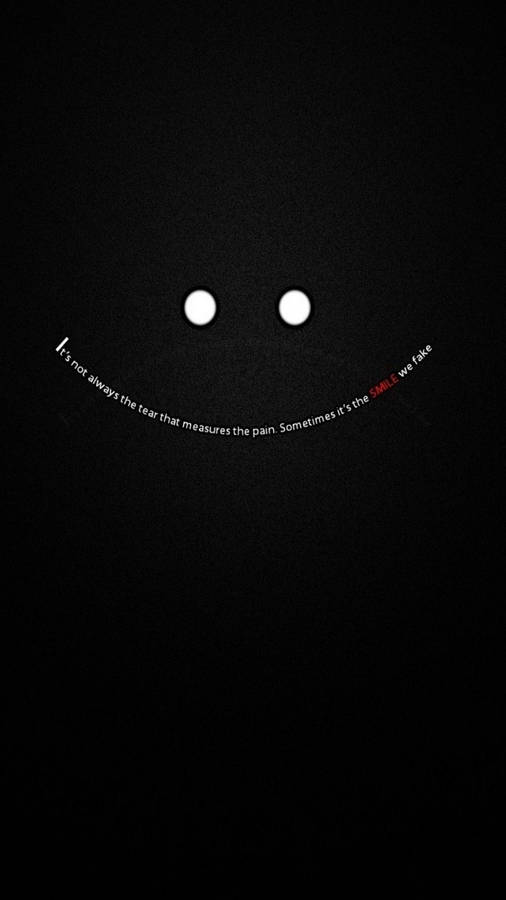 Download free Simple Smiley Emoji Cool Black Background Wallpaper ...
