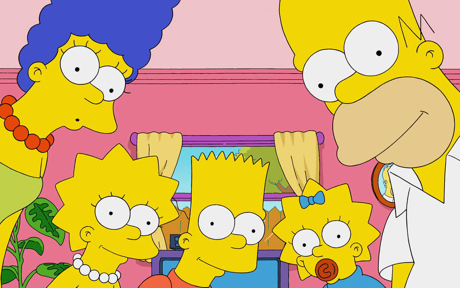 Simpsons Family Closeup Wallpaper