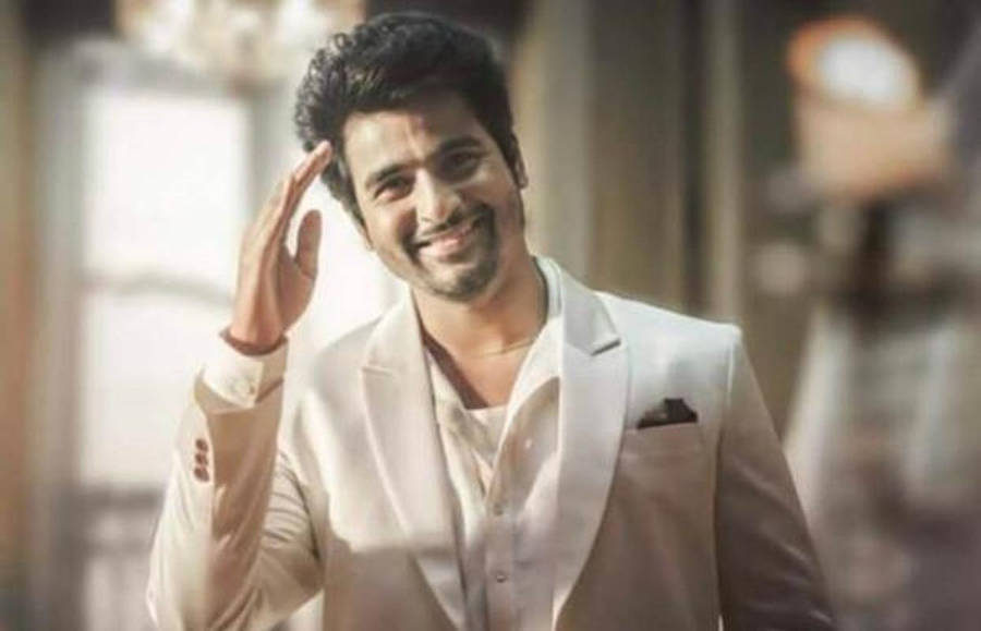 Sivakarthikeyan In White Suit Wallpaper