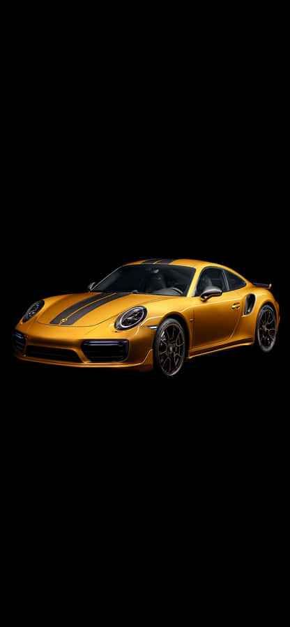 Sleek Silver Porsche On Iphone Wallpaper Wallpaper