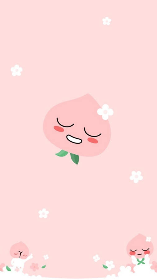 Pin by Ly Lê on Apeach pink | Wallpaper iphone cute, Peach wallpaper,  Kawaii wallpaper