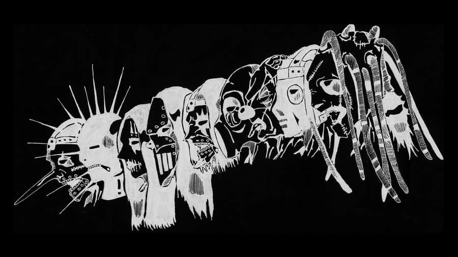 Slipknot Desktop Painted Mask Poster Wallpaper