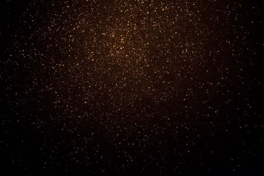 Small Particles Black And Gold Glitter Wallpaper