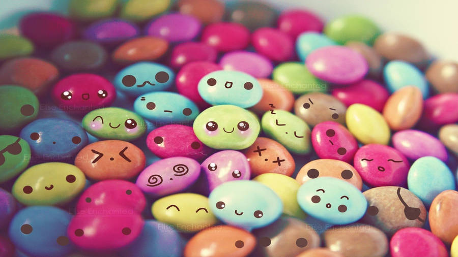 Smarties Anime Candies Wallpaper