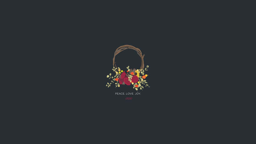 Soft Aesthetic Flower Basket Computer Wallpaper