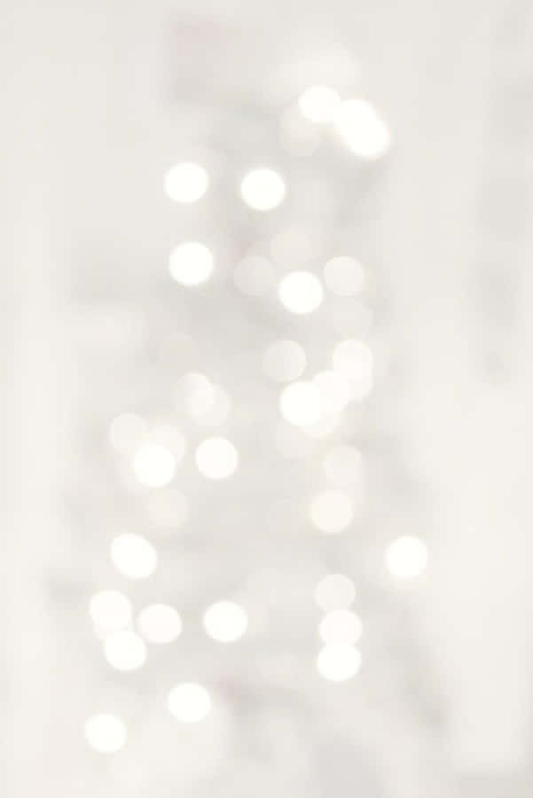 Soft White Aesthetic Bokeh Lights Wallpaper