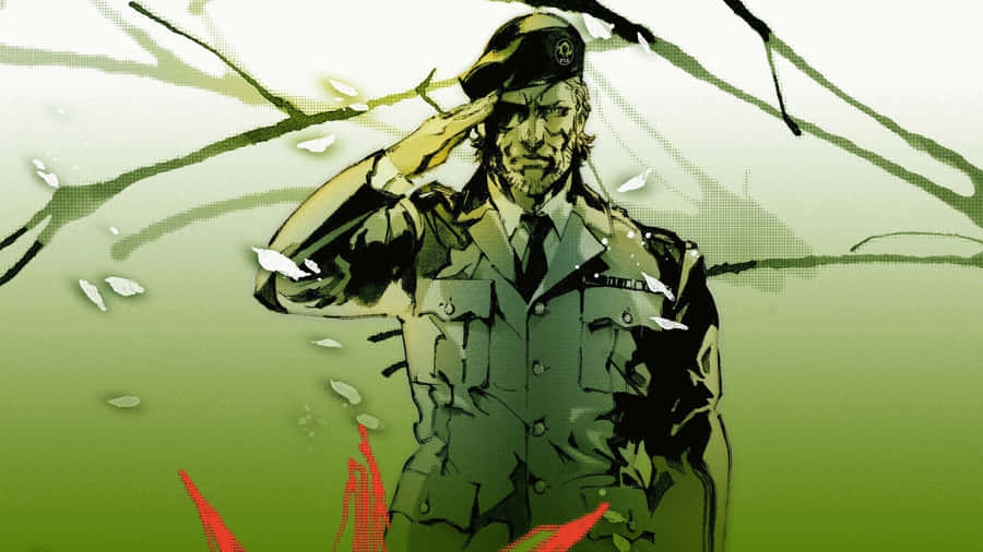 Download Free Solid Snake Salute Wallpaper - Mrwallpaper.com