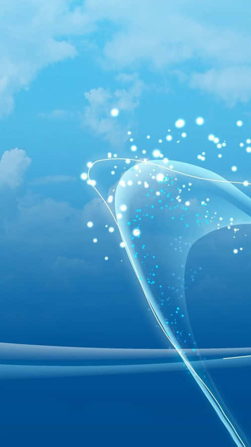 Sparkling Blue Galaxy Note 4 Wallpaper