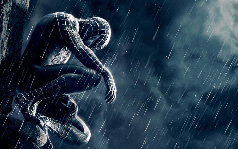Spider-man Swinging Into Action In Spider-man 3 Wallpaper