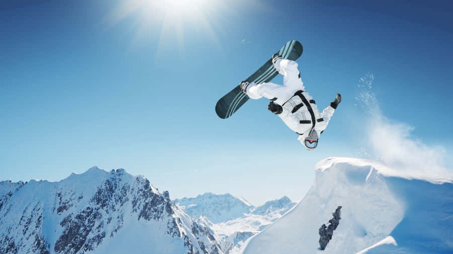 Sports Athlete Reaching The Finish Line Wallpaper