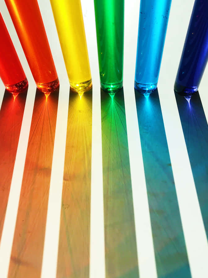 Spread Cheer And Joy With A Vibrant And Cute Rainbow Pastel Wallpaper